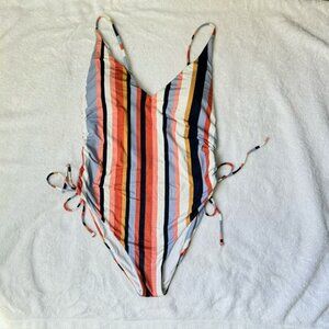 ROXY One-Piece Tank Suit with Adjustable Leg Coverage M